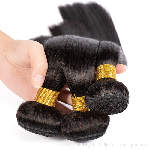 Rebecca Top grade Straight weave raw Brazilian cuticle aligned hair extension vendors remy virgin human hair bundles